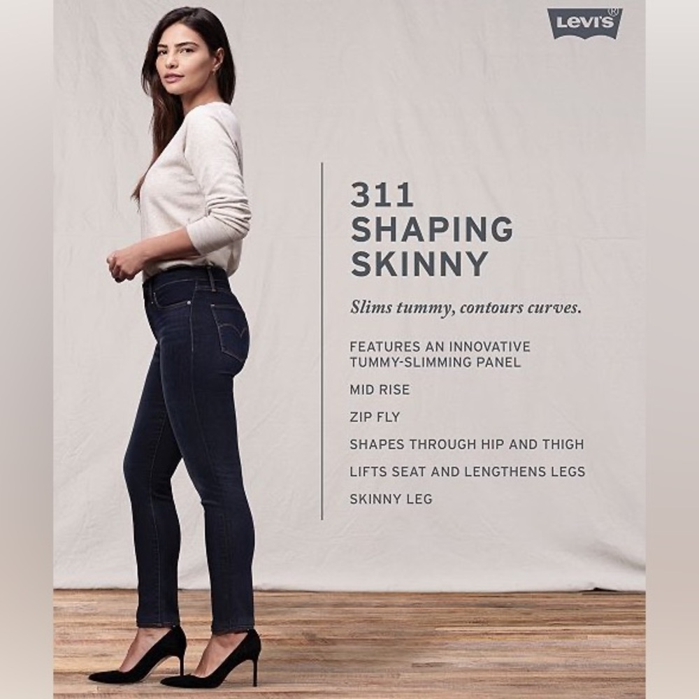 Levi’s 311 Shaping Skinny Jeans dark wash size 28